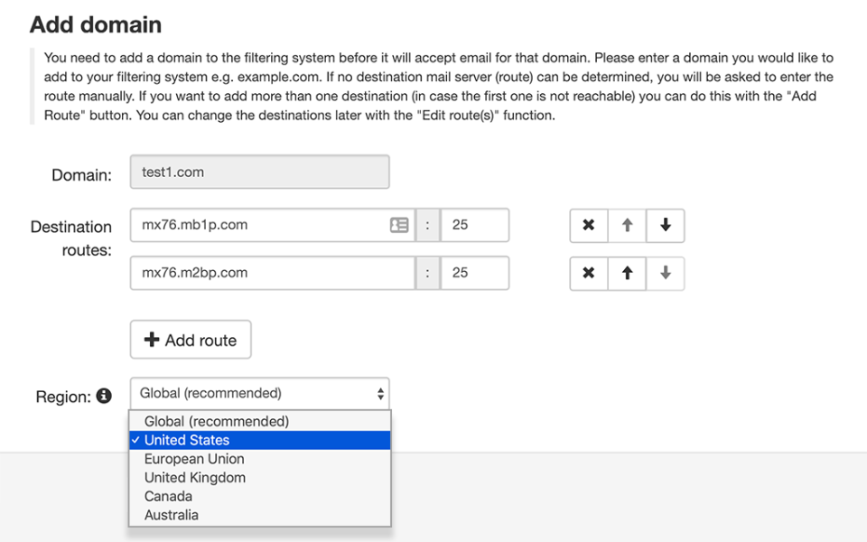 screenshot of Mail Assure